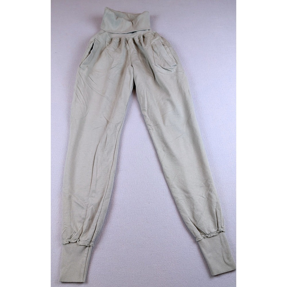 Young Fabulous & Broke Joggers Sage Green Ribbed Waistband XS Sweatpants